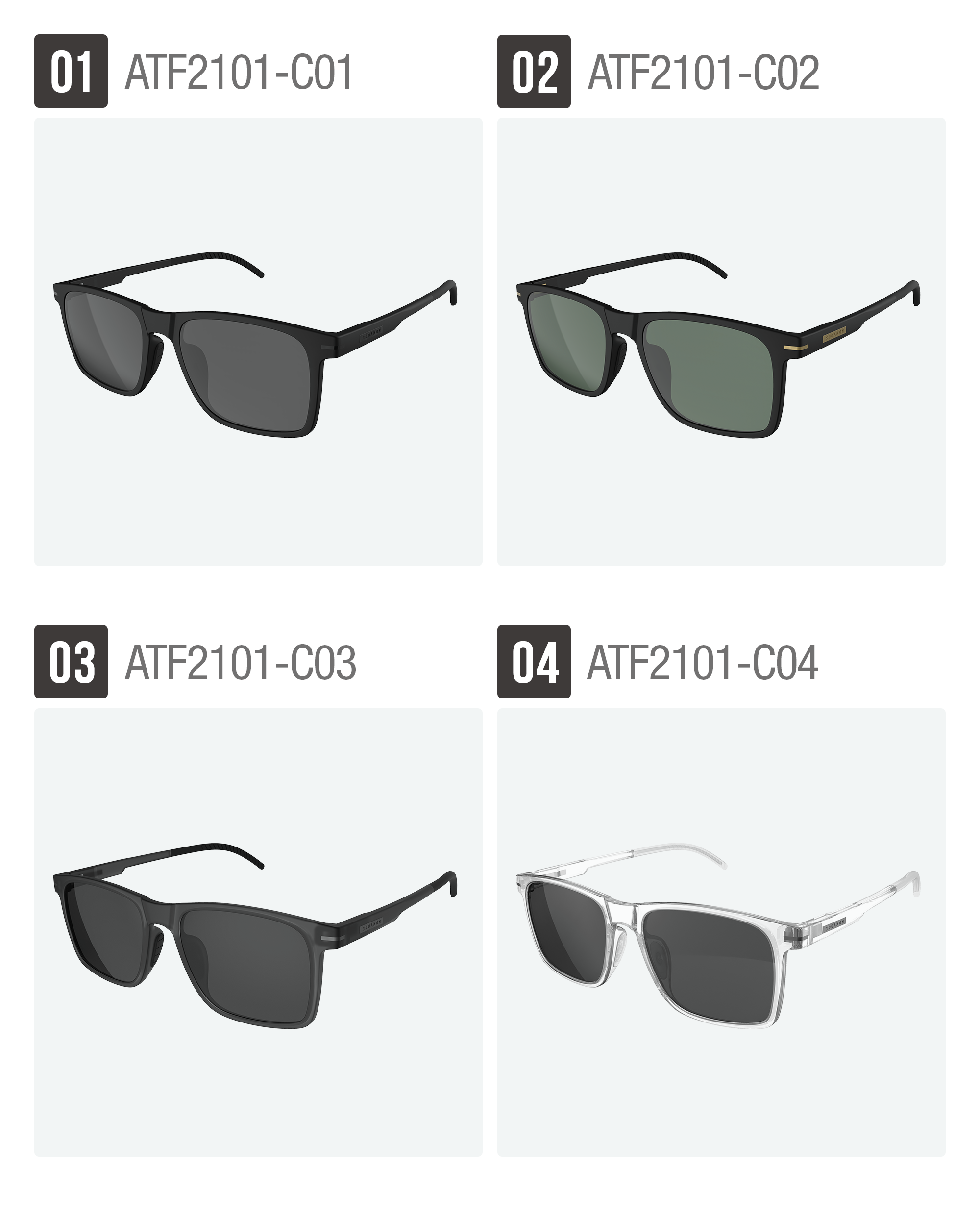 Sodamon Attem Fit ATF2101 Near-Infrared Blocking Sunglasses