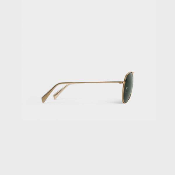 Metal Frame 02 -Gold/Green with Mineral Lenses